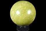 Polished Green Opal Sphere - Madagascar #121951-1